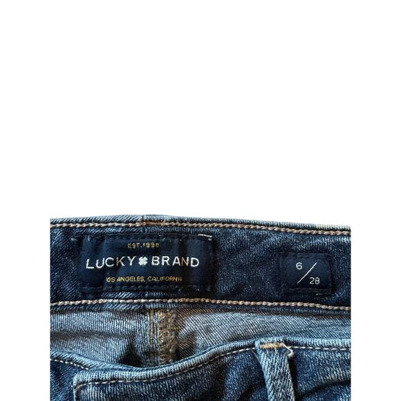 Lucky Brand Jeans Womens Size 6/28 Lolita Skinny Stretch Distressed Denim Preppy - Picture 5 of 11
